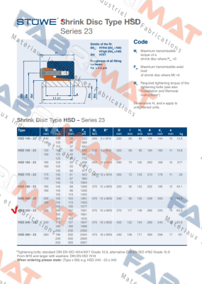 HSD-220-23x220 Stüwe