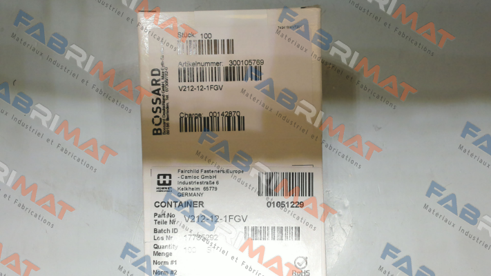 V212-12-1FGV - 100 pcs. Camloc